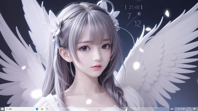 4k白色天使美少女