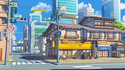 4K唯美治愈日系街道-真实时间