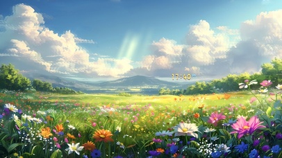 沿途的花会一直开