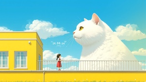 屋顶猫咪
