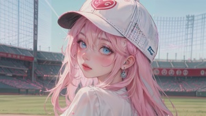 鸭舌帽女孩