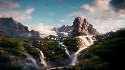 4K唯美治愈山川瀑布