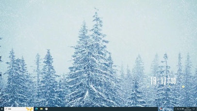 森林大雪主题