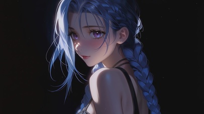 暗夜里的唯美金克丝