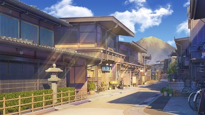 4K唯美治愈日系动漫街道