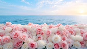 海边的玫瑰花