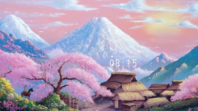 唯美治愈富士山下樱花村庄