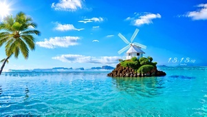 海中风车小屋