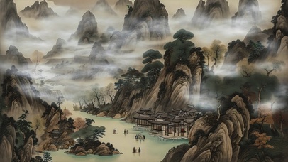 水墨山水风景