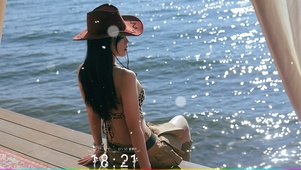 4K牛仔美女