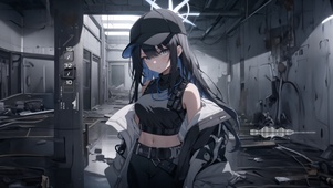 废墟炫酷少女