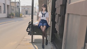 性感JK黑丝短裙美女