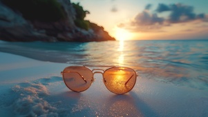 海边太阳镜