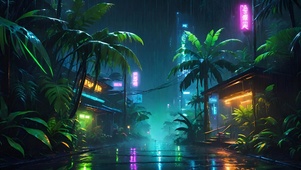 雨夜街道