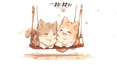猫猫荡秋千