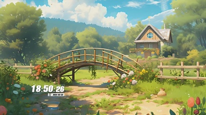 护眼花草树木绿景
