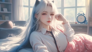 碎花裙女孩