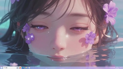 紫瞳少女（眨眼版）