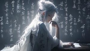 白发美女