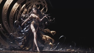 4K,3D 古风美女