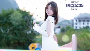 4K短发清纯美女