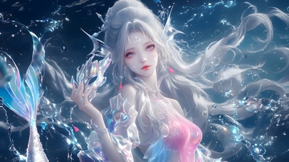 深海人鱼—互动水波