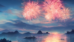 海上烟花