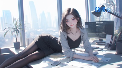 她的美丽宛如梦境般不真实