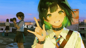 热烈的青春少女