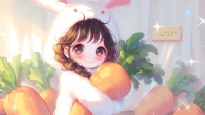 爱吃胡萝卜女孩