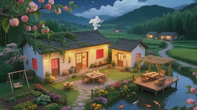 桃源乡居夜