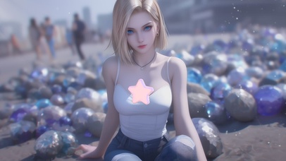 可爱美女人造人18号