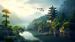 青山 古寺