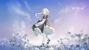 唯美花海少女