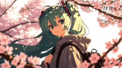 唯美樱花初音