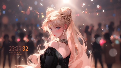 可爱金发美少女