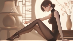 依约丹青屏里，顾盼生辉