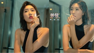 4K冷酷短发美女