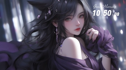 4K 狐狸耳朵少女