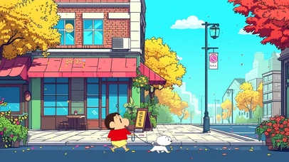 银杏落叶街道X蜡笔小新