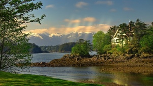 护眼湖边小屋