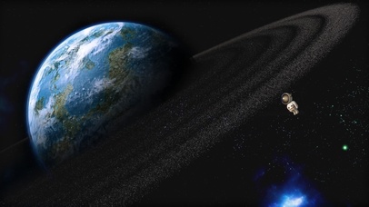 唯美星空太空小人