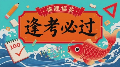 高考加油鱼跃龙门