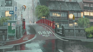 雨天东京街头