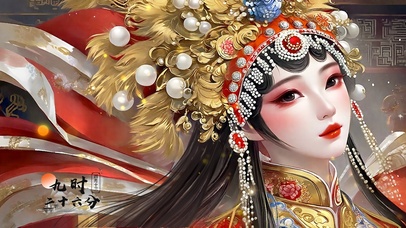 4K京剧美女之凤后