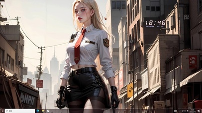 4k白色衬衫纯欲美少女军官