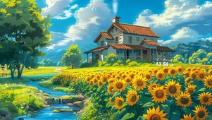 向日葵田野