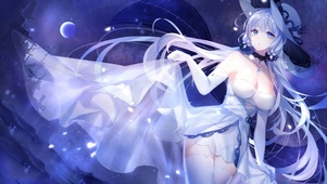 月色下的美女