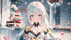 下午茶甜点少女