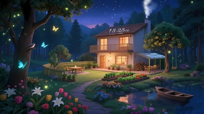 夏日萤火森林小屋